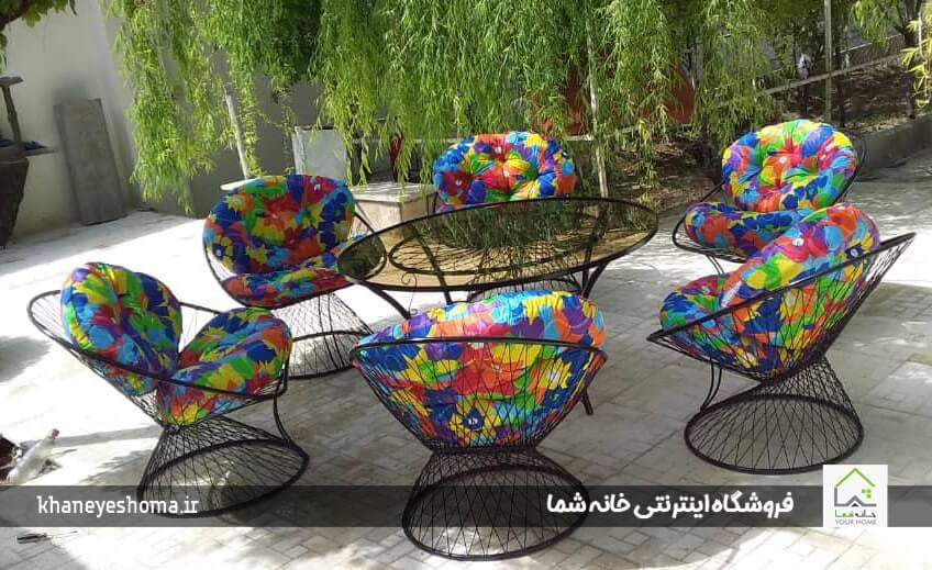 مبلمان باغی فضای سبز